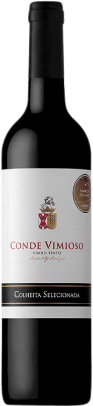 6,95 € Бесплатная доставка | Красное вино Conde de Vimioso D.O.C. Vinho do Tejo Ribatejo Португалия Syrah — Сира, Cabernet Sauvignon — Каберне Совиньон, Touriga Nacional, Castelão — Каштелау 75 cl