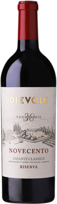 35,95 € Kostenloser Versand | Rotwein Dievole Novecento Reserve D.O.C.G. Chianti Classico Toskana Italien Sangiovese Flasche 75 cl