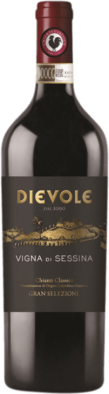 67,95 € Spedizione Gratuita | Vino rosso Dievole Gran Selezione Vigna di Sessina D.O.C.G. Chianti Classico Toscana Italia Bottiglia 75 cl