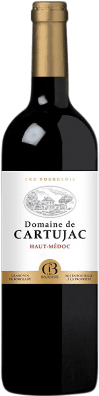 12,95 € 免费送货 | 红酒 Domaine de Cartujac A.O.C. Haut-Médoc 波尔多 法国 Merlot, Cabernet Sauvignon, Petit Verdot 瓶子 75 cl