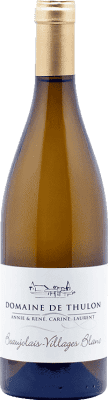 13,95 € Envío gratis | Vino Blanco Domaine de Thulon Villages A.O.C. Beaujolais Beaujolais Francia Chardonnay 75 cl