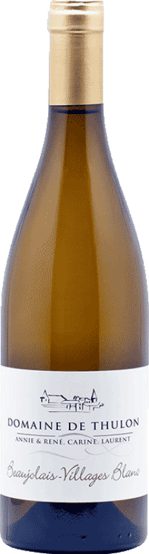 13,95 € Spedizione Gratuita | Vino bianco Thulon Blanc A.O.C. Beaujolais-Villages Beaujolais Francia Chardonnay Bottiglia 75 cl
