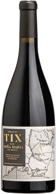 24,95 € Free Shipping | Red wine Domaine du Tix Cuvée Doña Maria A.O.C. Côtes du Ventoux Provence France Syrah, Grenache Bottle 75 cl