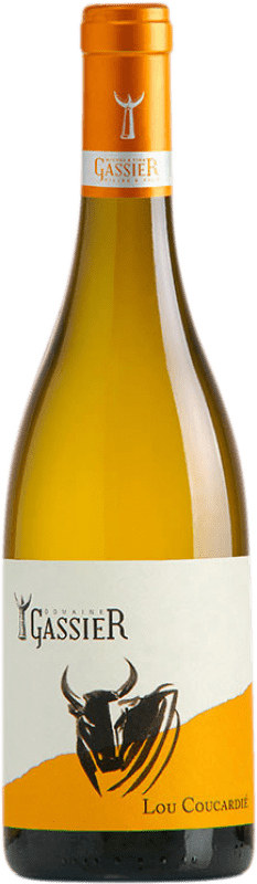 31,95 € 免费送货 | 白酒 Gassier Michel Lou Coucardié Blanc A.O.C. Costières de Nîmes Occitania 法国 Grenache White, Roussanne, Viognier 瓶子 75 cl