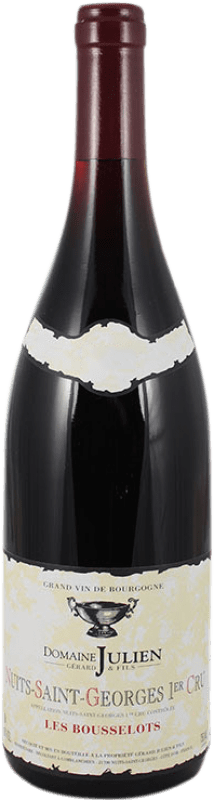 99,95 € Envio grátis | Vinho tinto Gérard Julien Premier Cru Les Bousselots A.O.C. Nuits-Saint-Georges Borgonha França Pinot Preto Garrafa 75 cl