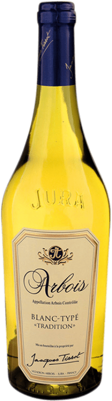 23,95 € Spedizione Gratuita | Vino Bianco Jacques Tissot Typé Tradizionale Crianza — Invecchiato in Botte A.O.C. Arbois Jura Francia Chardonnay, Savagnin 75 cl