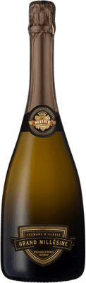 44,95 € Бесплатная доставка | Белое игристое вино Domaine Muré Grand Millésimé A.O.C. Crémant d'Alsace Эльзас Франция Chardonnay — Шардоне, Riesling — Рислинг Бутылка 75 cl