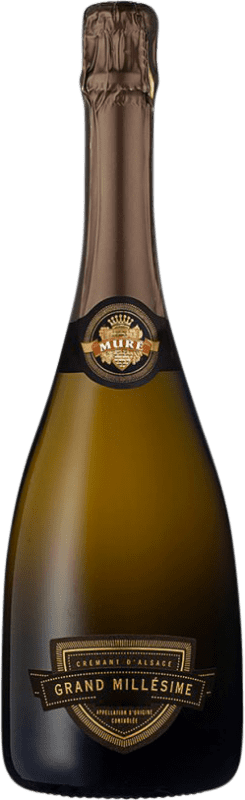 32,95 € 免费送货 | 白起泡酒 Muré Crémant Grand Millésimé A.O.C. Alsace 阿尔萨斯 法国 Chardonnay, Riesling 瓶子 75 cl