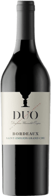 46,95 € Бесплатная доставка | Красное вино DUO Usarralde Ovejas DUO Grand Cru A.O.C. Saint-Émilion Aquitania Франция Merlot — Мерло Eco — Эко Био Органический 75 cl