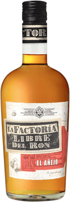 39,95 € Envio grátis | Rum Factoría Libre del Ron El Añejo Guatemala Garrafa 70 cl