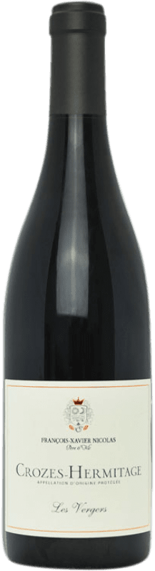 21,95 € Бесплатная доставка | Красное вино François-Xavier Nicolas Pere Les Vergers A.O.C. Crozes-Hermitage Франция Syrah бутылка 75 cl