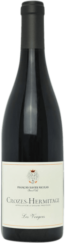 21,95 € Бесплатная доставка | Красное вино François-Xavier Nicolas Pere Les Vergers A.O.C. Crozes-Hermitage Франция Syrah — Сира 75 cl