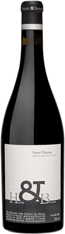 11,95 € Envio grátis | Vinho Tinto Hecht & Bannier A.O.C. Saint-Chinian Languedoc França Syrah, Garnacha — Grenache, Mourvèdre 75 cl
