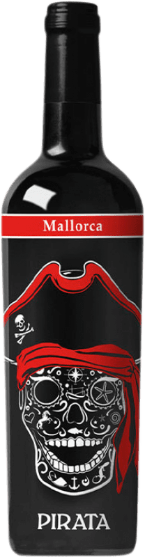 19,95 € Free Shipping | Red wine Iberians Pirata D.O. Binissalem Majorca Spain Merlot, Mantonegro, Cabernet Bottle 75 cl