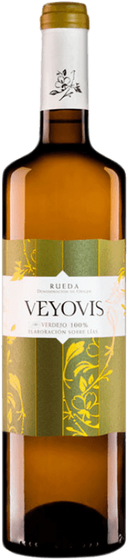 6,95 € Envio grátis | Vinho branco Javier Ruiz Veyovis sobre Lías D.O. Rueda Castela e Leão Espanha Verdejo Garrafa 75 cl