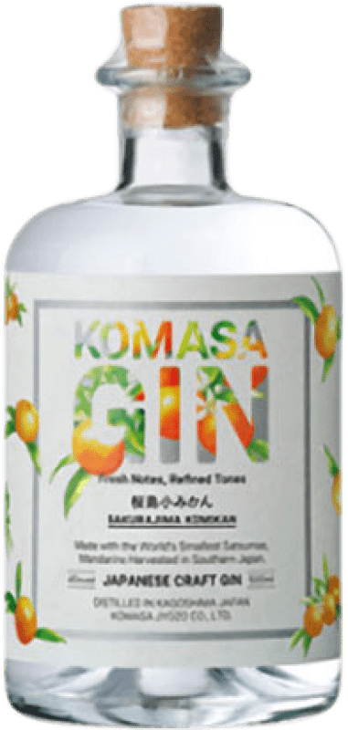 34,95 € 免费送货 | 金酒 Komasa Gin Komikan Craft Gin 日本 瓶子 Medium 50 cl