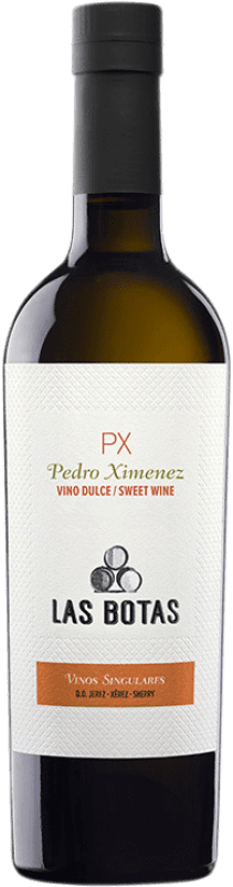 16,95 € 送料無料 | 甘口ワイン Las Botas PX D.O. Jerez-Xérès-Sherry アンダルシア スペイン Pedro Ximénez ミディアムボトル 50 cl