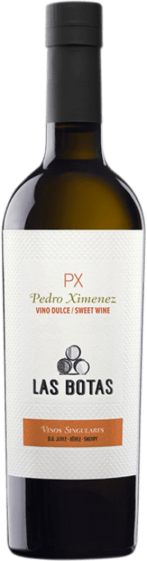 15,95 € Spedizione Gratuita | Vino dolce Las Botas P.X. D.O. Jerez-Xérès-Sherry Andalusia Spagna Pedro Ximénez Bottiglia Medium 50 cl