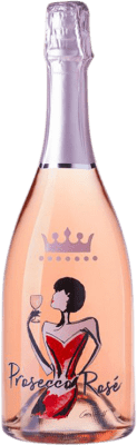17,95 € Бесплатная доставка | Розовое игристое вино Le Contesse Brut — брют Rosé — Розе D.O.C. Prosecco Италия Pinot Noir — Пино Нуар, Glera — Глера Бутылка 75 cl