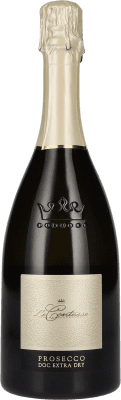 16,95 € Free Shipping | White sparkling Le Contesse Extra Dry D.O.C. Prosecco Treviso Italy Glera Bottle 75 cl