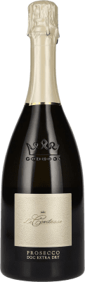 17,95 € Envio grátis | Espumante branco Le Contesse Extra Seco D.O.C. Prosecco Treviso Itália Glera Garrafa 75 cl