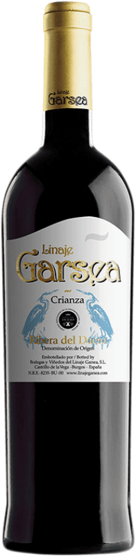 14,95 € Kostenloser Versand | Rotwein Linaje Garsea Alterung D.O. Ribera del Duero Kastilien und León Spanien Tempranillo Flasche 75 cl