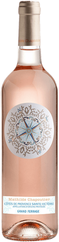 17,95 € Envoi gratuit | Vin Rosé Mathilde Chapoutier Grand Ferrage Sainte Victoire A.O.C. Côtes de Provence Provence France Syrah, Garnacha — Grenache, Cabernet Sauvignon, Cinsault, Rolle Bouteille 75 cl