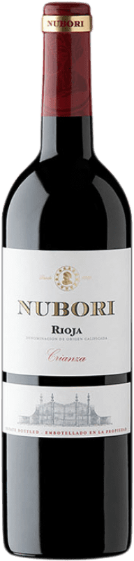 8,95 € Envio grátis | Vinho tinto Nubori Crianza D.O.Ca. Rioja La Rioja Espanha Tempranillo Garrafa 75 cl