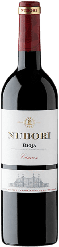 8,95 € Envío gratis | Vino tinto Nubori Crianza D.O.Ca. Rioja La Rioja España Tempranillo Botella 75 cl