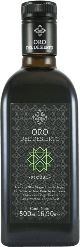 19,95 € Envío gratis | Aceite de Oliva Oro del Desierto Picual Botella Medium 50 cl