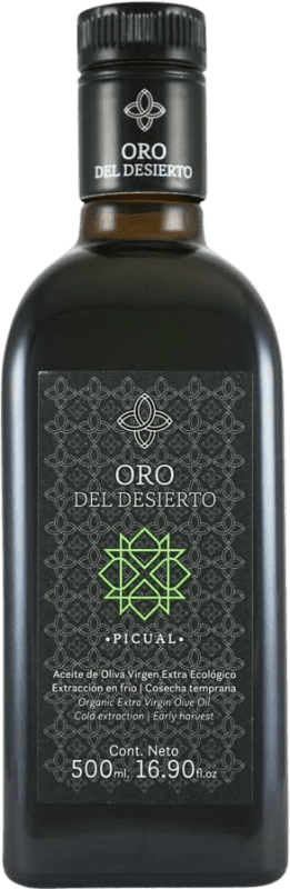 19,95 € Envio grátis | Azeite de Oliva Oro del Desierto AOVE Virgem Extra Espanha Picual Eco — Biológico Garrafa Medium 50 cl