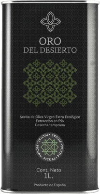 25,95 € Kostenloser Versand | Olivenöl Oro del Desierto E-NOL Extra Nativ Spanien Picual Eco — Biologisch Medium-Dose 1 L