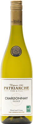 10,95 € Envio grátis | Vinho branco Patriarche Cépages França Chardonnay Garrafa 75 cl