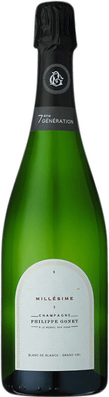 98,95 € Envio grátis | Espumante branco Philippe Gonet Grand Cru Blanc de Blancs Millésimé A.O.C. Champagne Champagne França Chardonnay Garrafa 75 cl