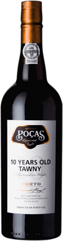 25,95 € Free Shipping | Fortified wine Poças Júnior Tawny I.G. Porto Porto Portugal Touriga Franca, Touriga Nacional, Tinta Roriz, Tinta Cão, Tinta Barroca 10 Years Bottle 75 cl