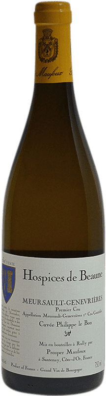185,95 € Envio grátis | Vinho branco Prosper Maufoux Hospices de Beaune Genevrières Cuvée Philippe Le Bon A.O.C. Meursault Borgonha França Chardonnay Garrafa 75 cl