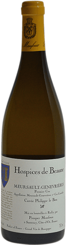 159,95 € Spedizione Gratuita | Vino bianco Prosper Maufoux Hospices de Beaune Genevrières Cuvée Philippe Le Bon A.O.C. Meursault Borgogna Francia Chardonnay Bottiglia 75 cl