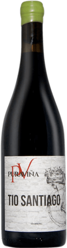 19,95 € Kostenloser Versand | Rotwein Pura Viña Tio Santiago Spanien Monastrell Flasche 75 cl