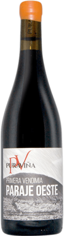 19,95 € Envío gratis | Vino tinto Pura Viña Primera Vendimia Paraje Oeste España Monastrell Botella 75 cl