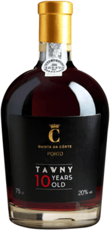 57,95 € Бесплатная доставка | Крепленое вино Quinta da Côrte Tawny I.G. Porto порто Португалия Tinta Roriz, Tinta Amarela, Rufete, Tinta Barroca 10 Лет бутылка 75 cl