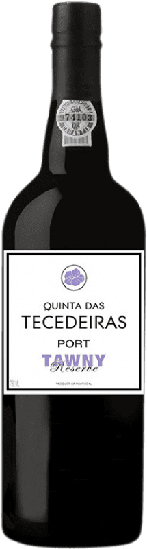 24,95 € 送料無料 | 酒精強化ワイン Quinta das Tecedeiras Tawny — トウニー レセルバ I.G. Porto ポルト ポルトガル Sousón — Sousão — ソウソン, Touriga Franca, Touriga Nacional, Tinta Roriz, Tinta Amarela, Tinta Barroca ボトル 75 cl