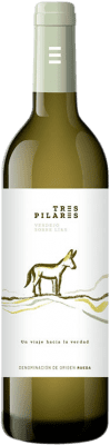 8,95 € Kostenloser Versand | Weißwein Tres Pilares Sobre Lías D.O. Rueda Kastilien und León Spanien Verdejo Flasche 75 cl