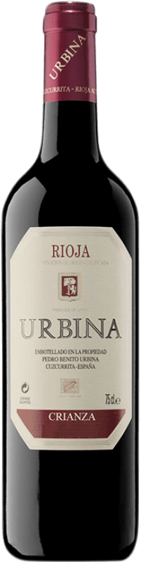 17,95 € Бесплатная доставка | Красное вино Urbina старения D.O.Ca. Rioja Ла-Риоха Испания Tempranillo бутылка 75 cl