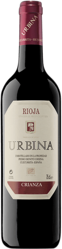14,95 € Spedizione Gratuita | Vino rosso Urbina Crianza D.O.Ca. Rioja La Rioja Spagna Tempranillo Bottiglia 75 cl