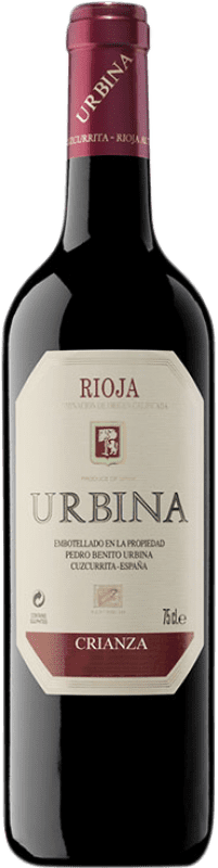 23,95 € 免费送货 | 红葡萄酒 Urbina Crianza — 陈酿 D.O.Ca. Rioja 拉里奥哈 西班牙 Tempranillo — 丹魄 75 cl