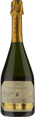 39,95 € Envoi gratuit | Blanc mousseux Urbina Valle del Ángel Brut D.O.Ca. Rioja La Rioja Espagne Viura Bouteille 75 cl