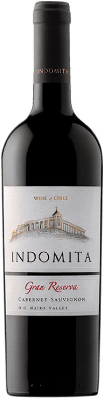 31,95 € Бесплатная доставка | Красное вино Viña Indómita Cabernet Sauvignon Гранд Резерв I.G. Valle del Maipo Долина Майпо Чили Cabernet Sauvignon, Carmenère бутылка 75 cl