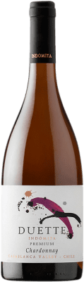 31,95 € 送料無料 | 白ワイン Viña Indómita Duette 高齢者 I.G. Valle de Casablanca カサブランカの谷 チリ Chardonnay ボトル 75 cl