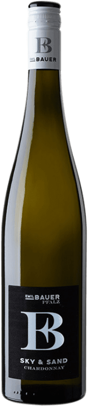 35,95 € Kostenloser Versand | Weißwein Emil Bauer Sky & Sand Q.b.A. Pfälz Rheinhessen Deutschland Chardonnay Flasche 75 cl