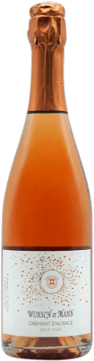 13,95 € Envio grátis | Espumante rosé Wunsch et Mann Rosé Brut A.O.C. Crémant d'Alsace Alsácia França Pinot Preto Garrafa 75 cl